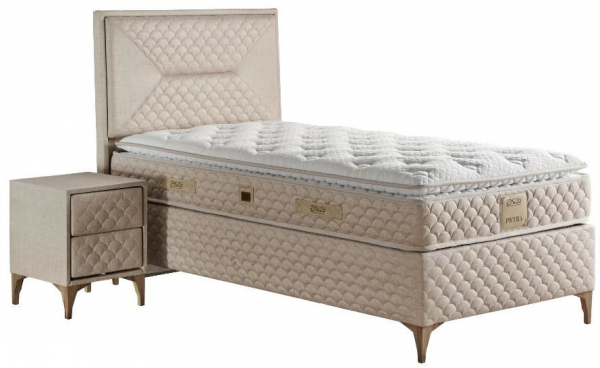 Mobilya Dükkanım Petra 100x200 Baza+Başlık+Yatak Seti