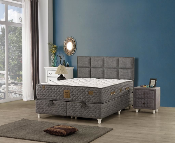 Mobilya Dükkanım Trend 140x200 Baza+Başlık+Yatak Seti