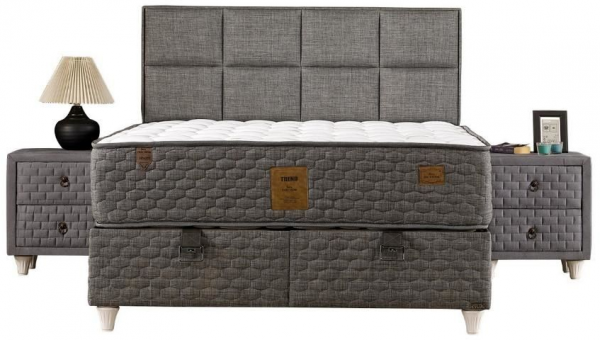 Mobilya Dükkanım Trend 140x200 Baza+Başlık+Yatak Seti