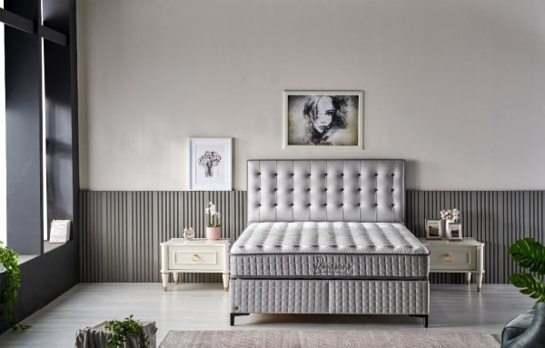 Mobilya Dükkanım MD Rönesans 180x200 Baza+Başlık+Yatak Seti
