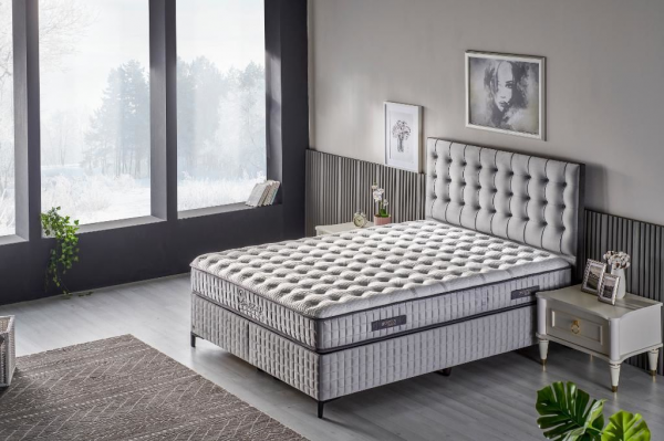 Mobilya Dükkanım MD Rönesans 180x200 Baza+Başlık+Yatak Seti