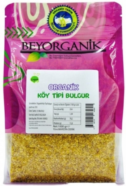 Beyorganik Organik Köy Tipi Bulgur 1 kg