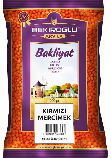 Bekiroğlu Arvila Kırmızı Mercimek 1 kg