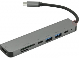 Frisby USB Type-C to HDMI SD TF USB 3.0 PD