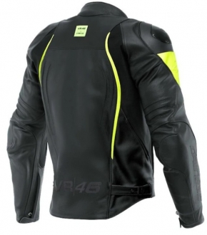 Dainese VR46 Curb Siyah Fluo Sarı Motosiklet Montu