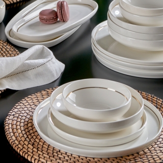 Neva Velvet Gold N3455 28 Parça Yemek Takımı
