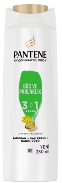 Pantene Pro-V Güç ve Parlaklık 3'ü 1 Arada 350 ml Şampuan