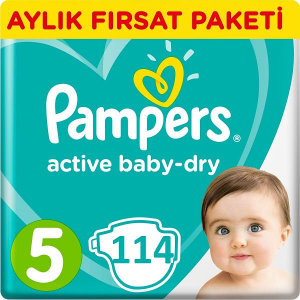 Prima Aktif Bebek 5 Beden 114 Adet Bebek Bezi