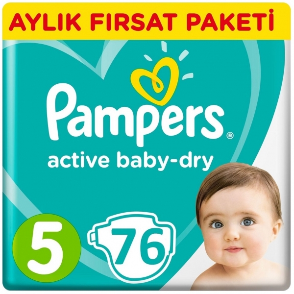 Prima Aktif Bebek 5 Beden 76 Adet Bebek Bezi