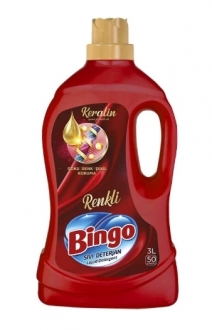 Bingo Keratin Renkli Sıvı Çamaşır Deterjanı 50 Yıkama