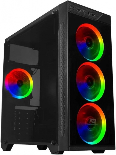 PowerBoost VK-C12B 4X Fan Bilgisayar Kasası