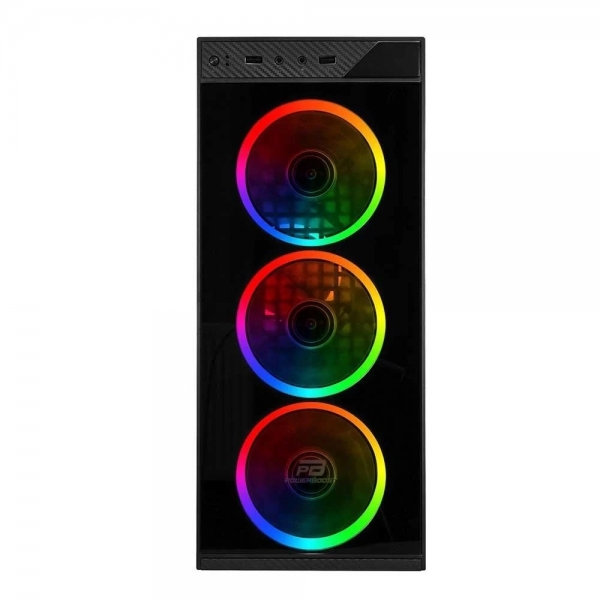 PowerBoost VK-C12B 4X Fan Bilgisayar Kasası