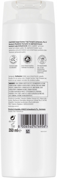 Pantene Pro-V Doğal Sentez Yağ Terapisi 350 ml Şampuan