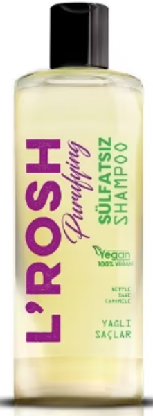 L'rosh Purifying Yağlı Saçlar İçin Sülfatsız 400 ml Şampuan
