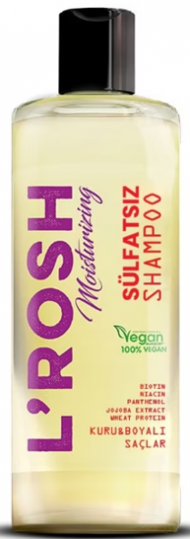 L'rosh Moisturizing Kuru Boyalı Saçlar İçin Sülfatsız 400 ml Şampuan