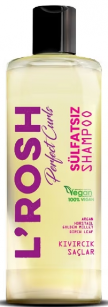 L'rosh Perfect Curls Kıvırcık Saçlar İçin Sülfatsız 400 ml Şampuan