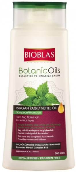 Bioblas Botanic Oils Isırgan Yağlı 360 ml Şampuan