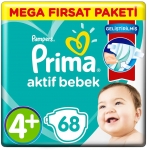 Prima Aktif Bebek 4+ Beden 68 Adet resim