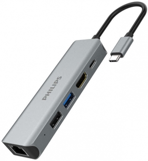 Philips SWR1608R Type-C to HDMI RJ45 USB 3.0 PD Dönüştürücü