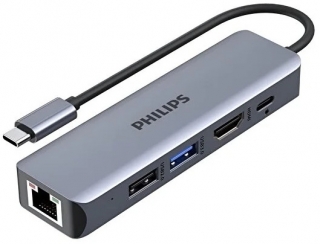 Philips SWR1608R Type-C to HDMI RJ45 USB 3.0 PD Dönüştürücü