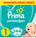 Prima Aktif Bebek Yenidoğan 1 Beden 144 Adet resim