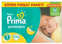 Prima Aktif Bebek Yenidoğan 1 Beden 156 Adet resim