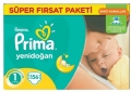 Prima Aktif Bebek Yenidoğan 1 Beden 156 Adet Bebek Bezi