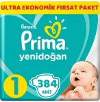 Prima Aktif Bebek Yenidoğan 1 Beden 384 Adet resim