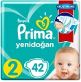 Prima Aktif Bebek Yenidoğan 2 Beden 42 Adet Bebek Bezi