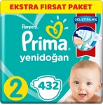 Prima Aktif Bebek Yenidoğan 2 Beden 432 Adet resim