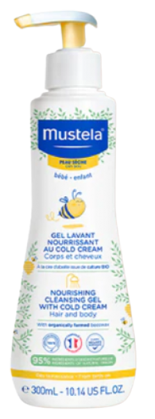 Mustela Cold Cream ve Organik Balmumu İçeren Besleyici 300 ml Şampuan