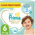 Prima Premium Care 6 Beden 186 Adet Bebek Bezi