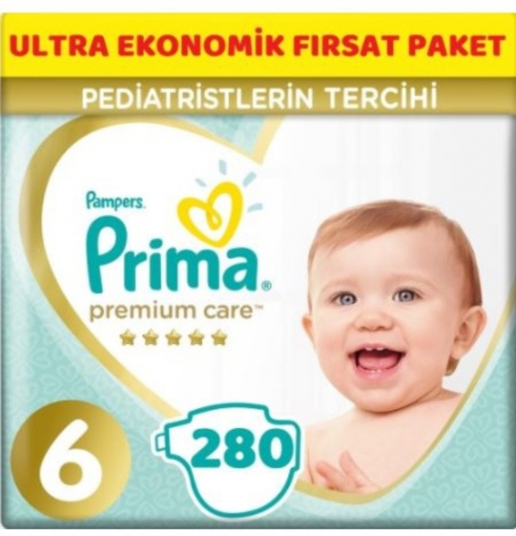 Prima Premium Care 6 Beden 280 Adet Bebek Bezi