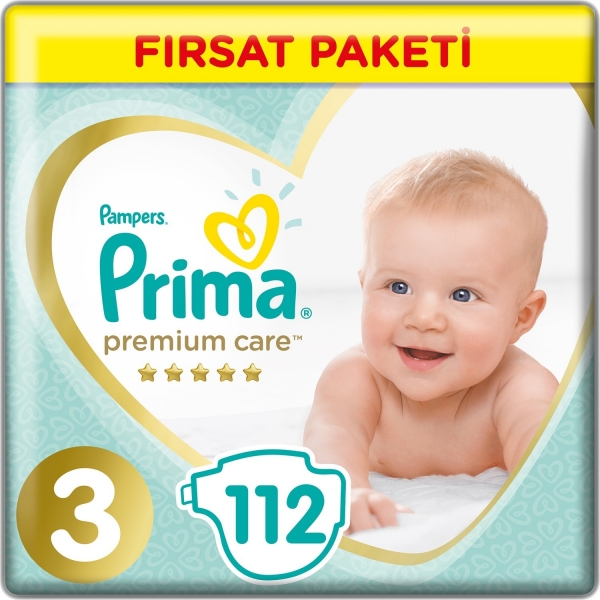 Prima Premium Care 3 Beden 112 Adet Bebek Bezi