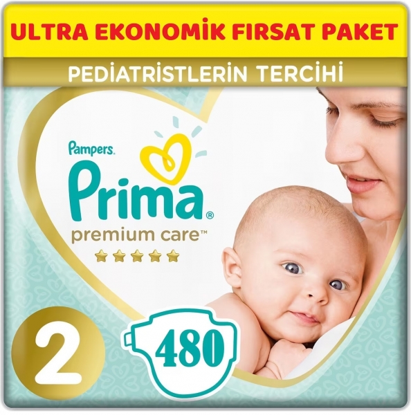 Prima Premium Care 2 Beden 480 Adet Bebek Bezi