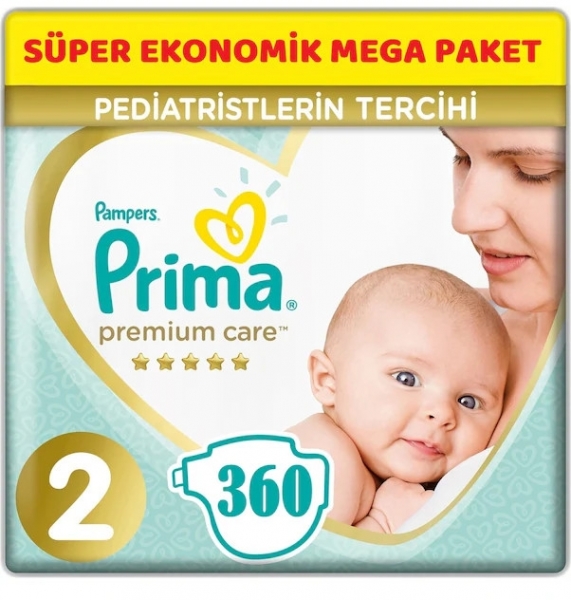 Prima Premium Care 2 Beden 360 Adet Bebek Bezi