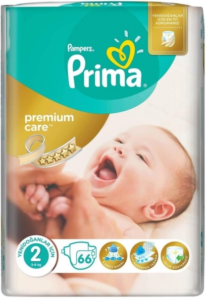 Prima Premium Care 2 Beden 66 Adet Bebek Bezi