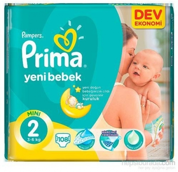 Prima Premium Care 2 Beden 108 Adet Bebek Bezi
