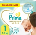 Prima Premium Care 1 Beden 70 Adet Bebek Bezi