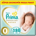 Prima Premium Care 0 Beden 180 Adet Bebek Bezi