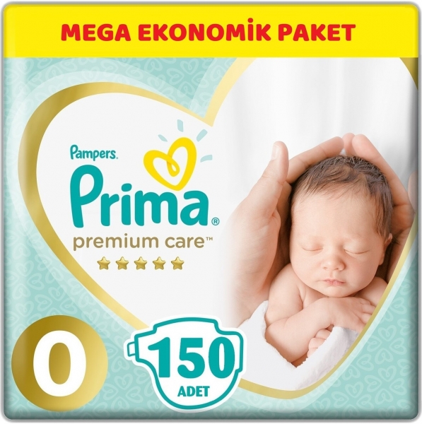 Prima Premium Care 0 Beden 150 Adet Bebek Bezi