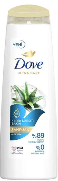 Dove Ultra Care Saç Bakım ve Kepek Karşıtı Aloe Vera 400 ml Şampuan