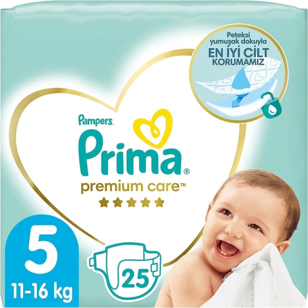 Prima Premium Care 5 Beden 25 Adet Bebek Bezi