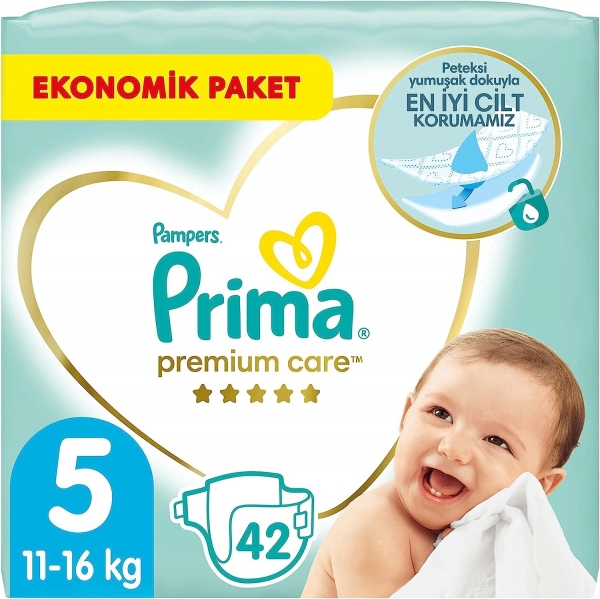 Prima Premium Care 5 Beden 42 Adet Bebek Bezi
