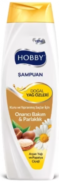 Hobby Doğal Yağ Özlü Argan Yağı ve Papatya Çiçeği 600 ml Şampuan