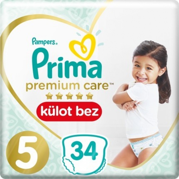 Prima Premium Care Külot Bez 5 Beden 34 Adet Bebek Bezi