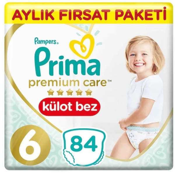 Prima Premium Care Külot Bez 6 Beden 84 Adet Bebek Bezi