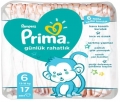 Prima Günlük Rahatlık 6 Beden 17 Adet Bebek Bezi
