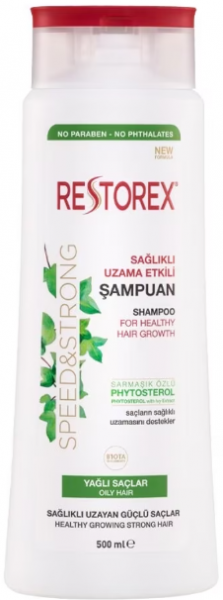 Restorex Sağlıklı Uzama Etkili Yağlı Saçlar için 500 ml Şampuan