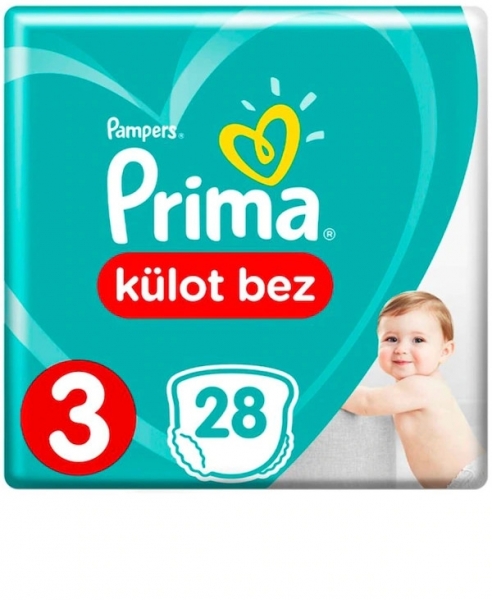 Prima Külot Bez 3 Beden 28 Adet Bebek Bezi